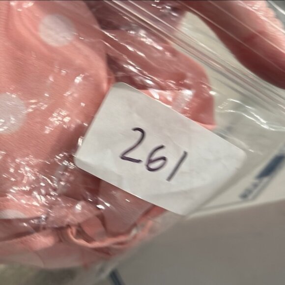 BANANHOT Women's Toya Mini Skirt Size XS In Peach Polka - Picture 11 of 15